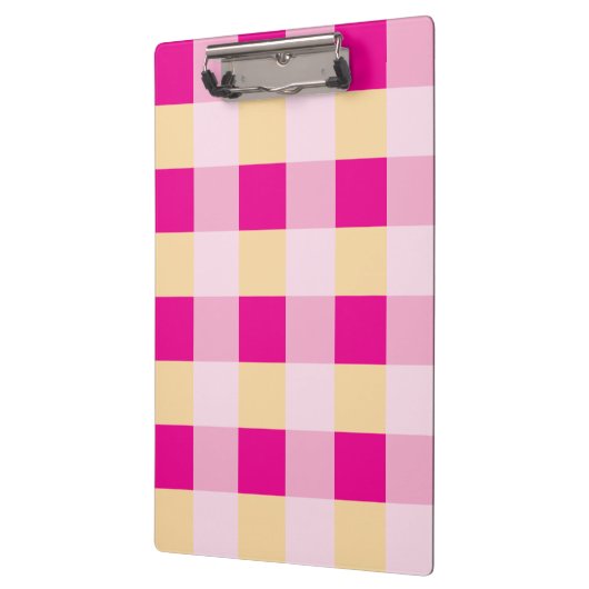 Gingham Pattern Klemmbrett (Links)