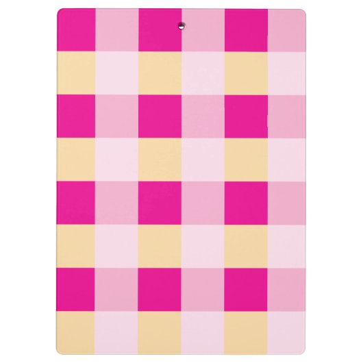Gingham Pattern Klemmbrett (Rückseite)