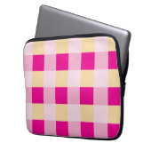Gingham Pattern Laptopschutzhülle (Vorderseite Links)