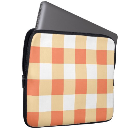 Gingham Pattern Laptopschutzhülle (Vorne Rechts)