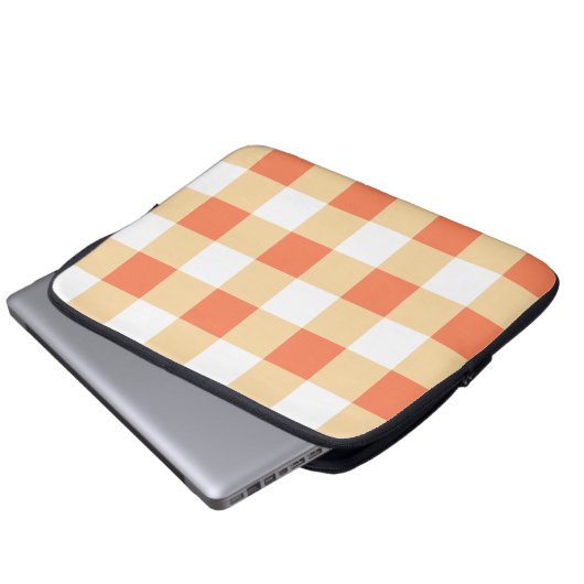 Gingham Pattern Laptopschutzhülle (Vorne Knopf)
