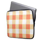 Gingham Pattern Laptopschutzhülle (Vorderseite Links)