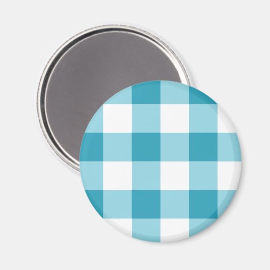 Gingham Pattern Magnet (Vorderseite/Rückseite)