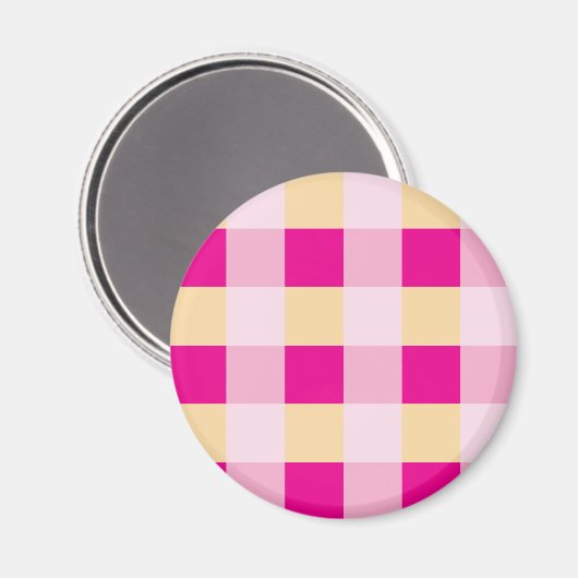 Gingham Pattern Magnet (Vorderseite/Rückseite)