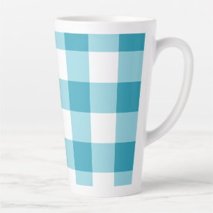 Gingham Pattern Milchtasse