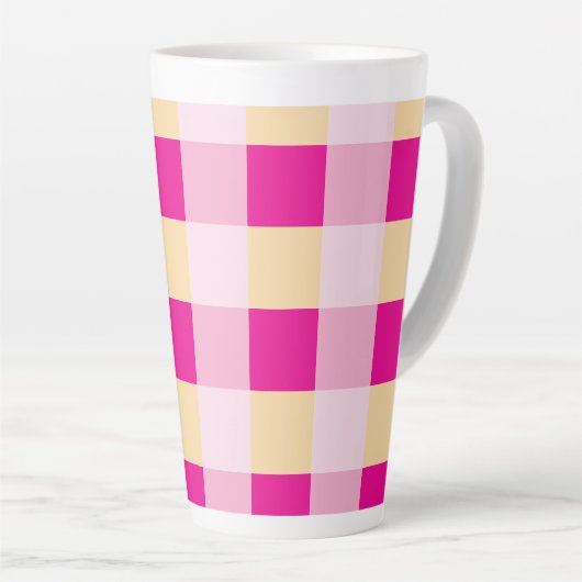 Gingham Pattern Milchtasse (Rechte Ecke)