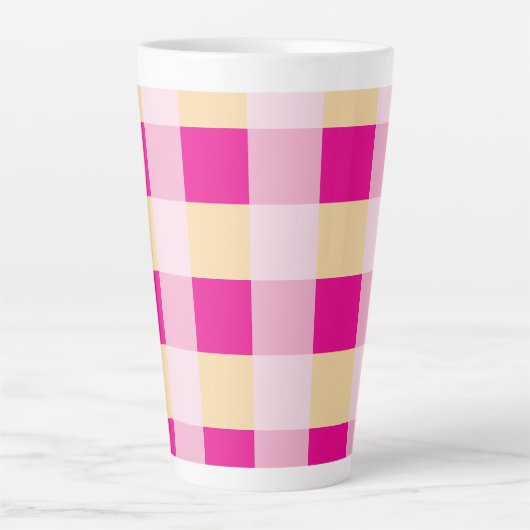 Gingham Pattern Milchtasse (Vorderseite)