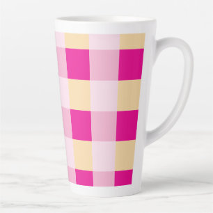 Gingham Pattern Milchtasse