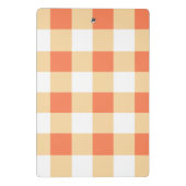 Gingham Pattern Mini Klemmbrett (Rückseite)
