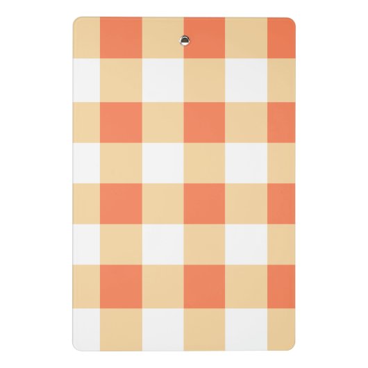 Gingham Pattern Mini Klemmbrett (Rückseite)