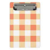 Gingham Pattern Mini Klemmbrett (Vorderseite)