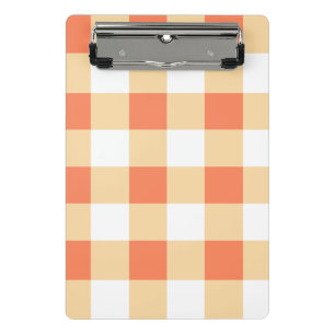 Gingham Pattern Mini Klemmbrett