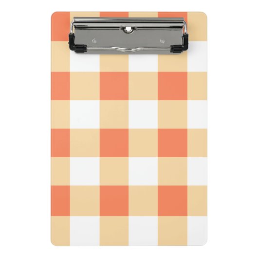 Gingham Pattern Mini Klemmbrett (Vorderseite)