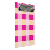 Gingham Pattern Mini Klemmbrett (Schrägansicht)