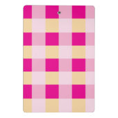 Gingham Pattern Mini Klemmbrett (Rückseite)