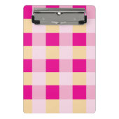 Gingham Pattern Mini Klemmbrett (Vorderseite)