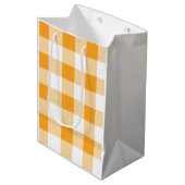 Gingham Pattern Mittlere Geschenktüte (Vorderseite Schrägansicht)