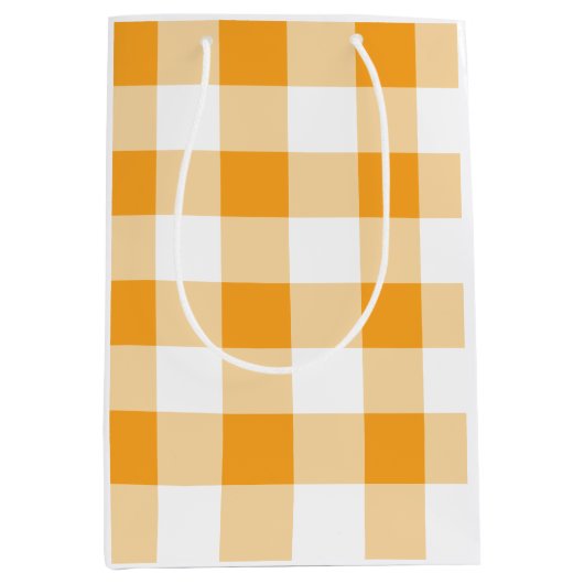 Gingham Pattern Mittlere Geschenktüte (Vorderseite)