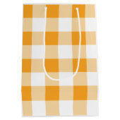 Gingham Pattern Mittlere Geschenktüte (Rückseite)