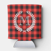 Gingham Pattern Monogram Dosenkühler (Rückseite)