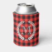 Gingham Pattern Monogram Dosenkühler (Kanne Rückseite)
