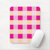 Gingham Pattern Mousepad (Mit Mouse)