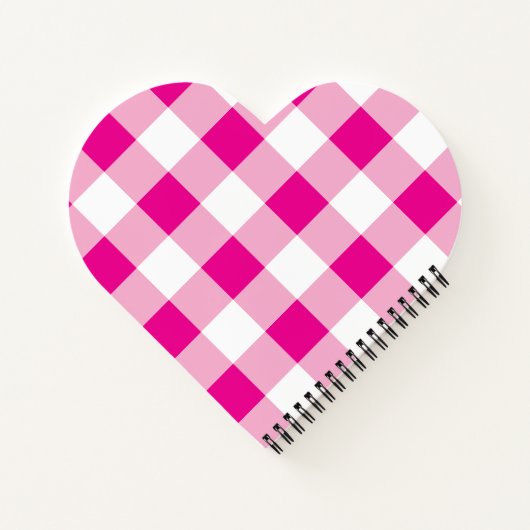 Gingham Pattern Notizblock (Rückseite)