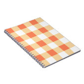 Gingham Pattern Notizblock (Rechte Seite)