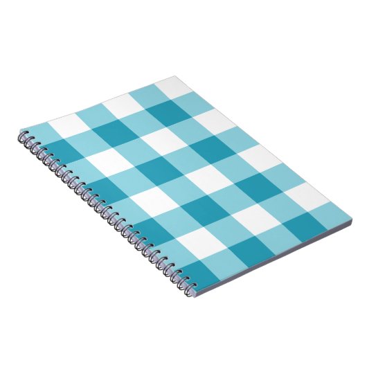 Gingham Pattern Notizblock (Rechte Seite)