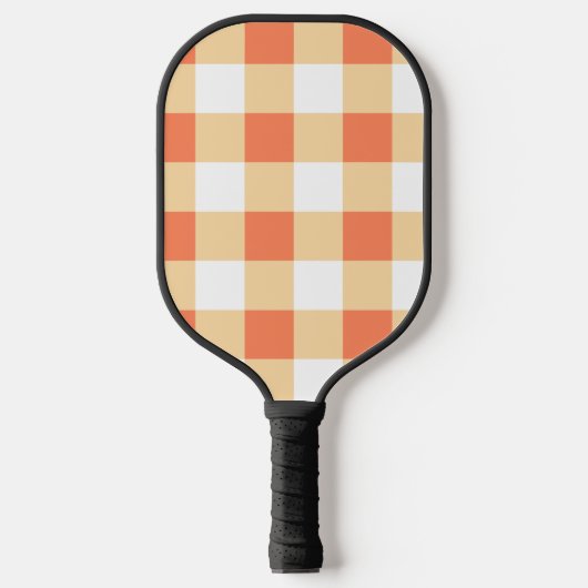 Gingham Pattern Pickleball Schläger (Vorderseite)