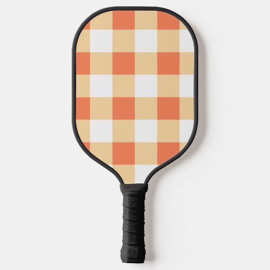 Gingham Pattern Pickleball Schläger (Rückseite)