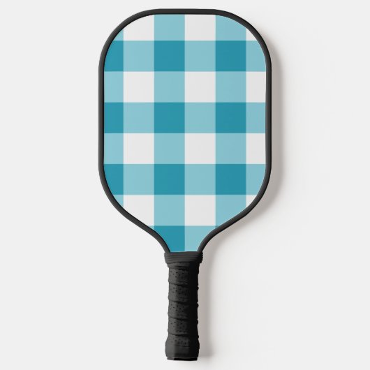 Gingham Pattern Pickleball Schläger (Rückseite)