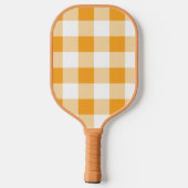 Gingham Pattern Pickleball Schläger (Rückseite)