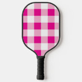 Gingham Pattern Pickleball Schläger (Rückseite)