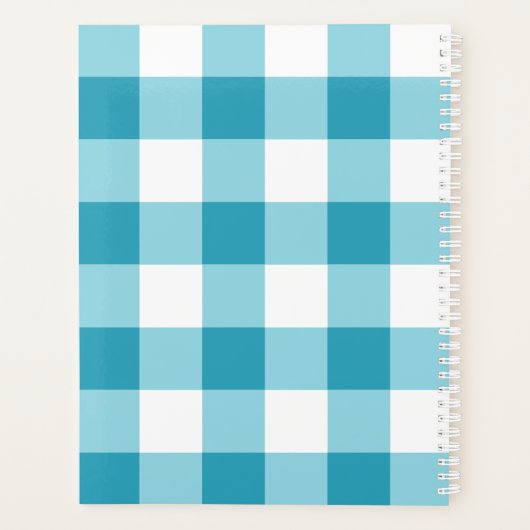 Gingham Pattern Planer (Rückseite)