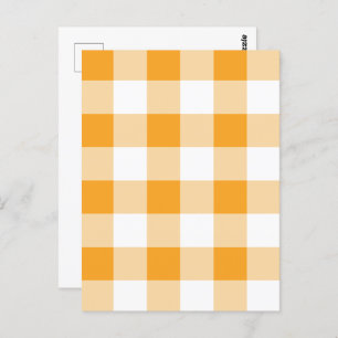 Gingham Pattern Postkarte