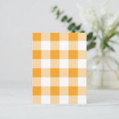 Gingham Pattern Postkarte (Stehend Vorderseite)