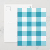 Gingham Pattern Postkarte (Vorne/Hinten)