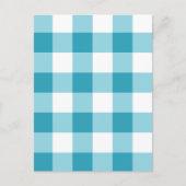 Gingham Pattern Postkarte (Vorderseite)