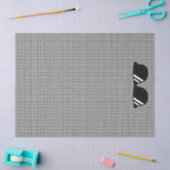 Gingham Pattern Schwarz-weiße Coole Sonnenbrille S Seidenpapier (Basteln)