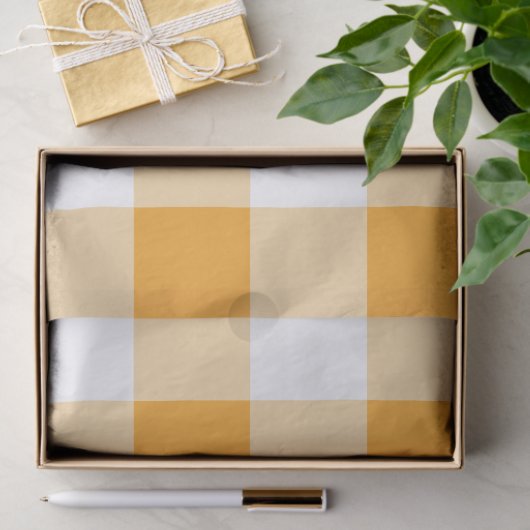 Gingham Pattern Seidenpapier (Geschenk)