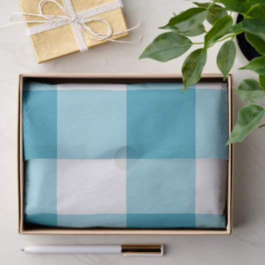 Gingham Pattern Seidenpapier (Geschenk)