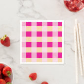 Gingham Pattern Serviette (Beispiel)