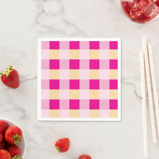 Gingham Pattern Serviette (Beispiel)