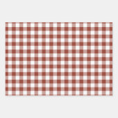 Gingham Pattern Set Fall Holiday Geschenkpapier Set (Vorderseite 2)