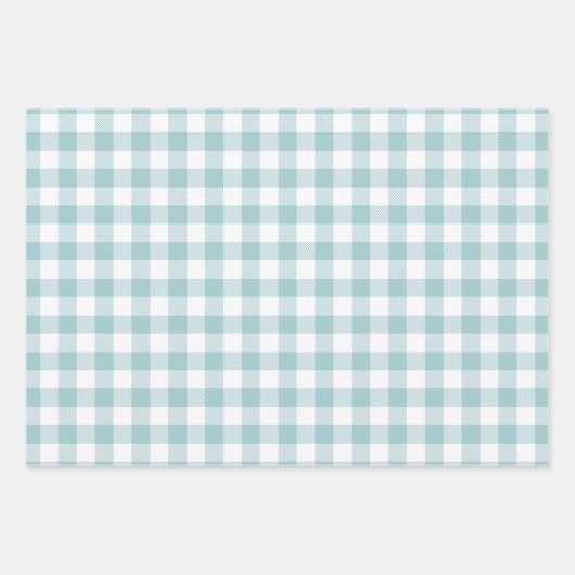 Gingham Pattern Set Fall Holiday Geschenkpapier Set (Vorderseite)
