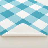 Gingham Pattern Sherpadecke (3/4)