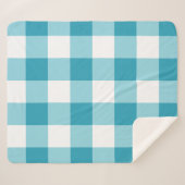 Gingham Pattern Sherpadecke (Vorderseite (Horizontal))