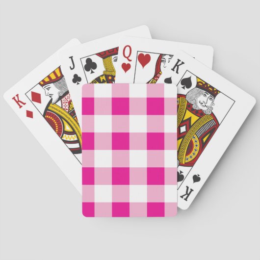 Gingham Pattern Spielkarten (Rückseite)