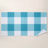Gingham Pattern Strandtuch (Vorderseite)